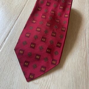 Etro Red/Gold Tie